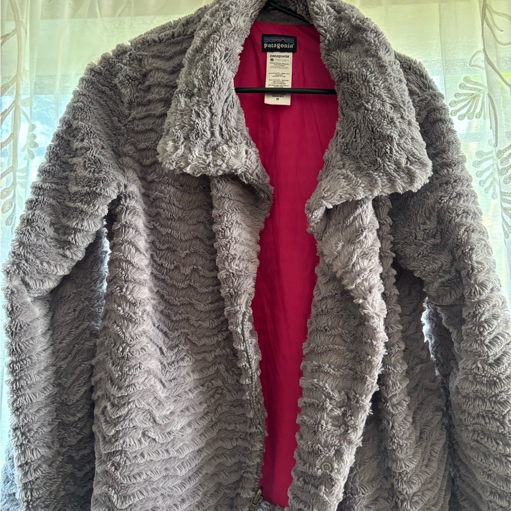 Patagonia Gray Teddy Jacket for Women